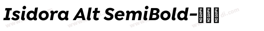 Isidora Alt SemiBold字体转换